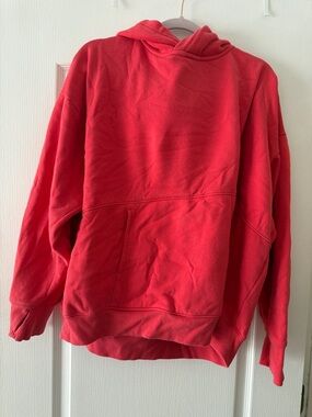 Red Pullover Hoodie Sweater